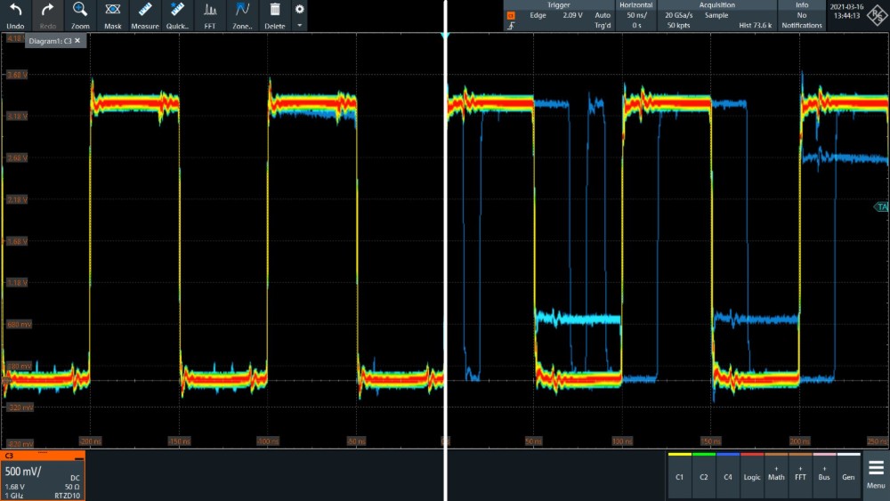 로데슈바르즈 RTO64 600MHz 디지털 트리거