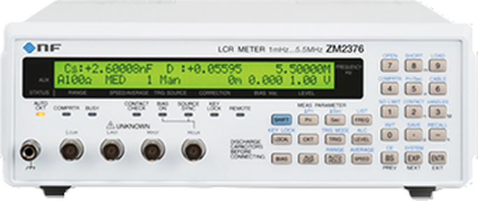 NF ZM2376 LCR 미터 정면
