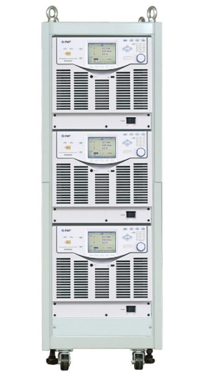 KP3000S 3대를 랙에 적재한 구성