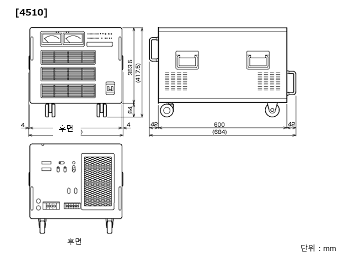 NF 4510 외형 치수도