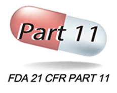 FDA 21 CFR Part 11 대응을 나타내는 이미지