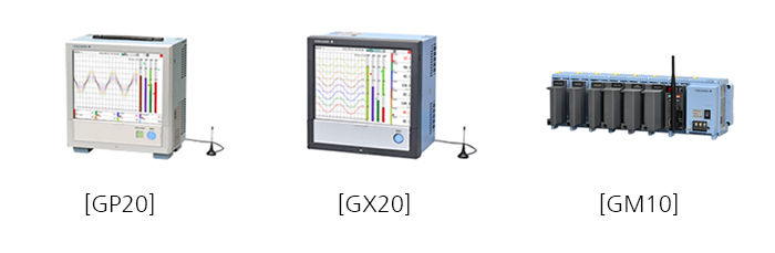 마스터 유닛으로 사용하는 GP20, GX20, GM10 레코더