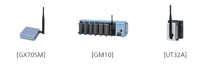 GX70SM 무선 입력 유닛, GM10, UT32A 슬레이브 구성