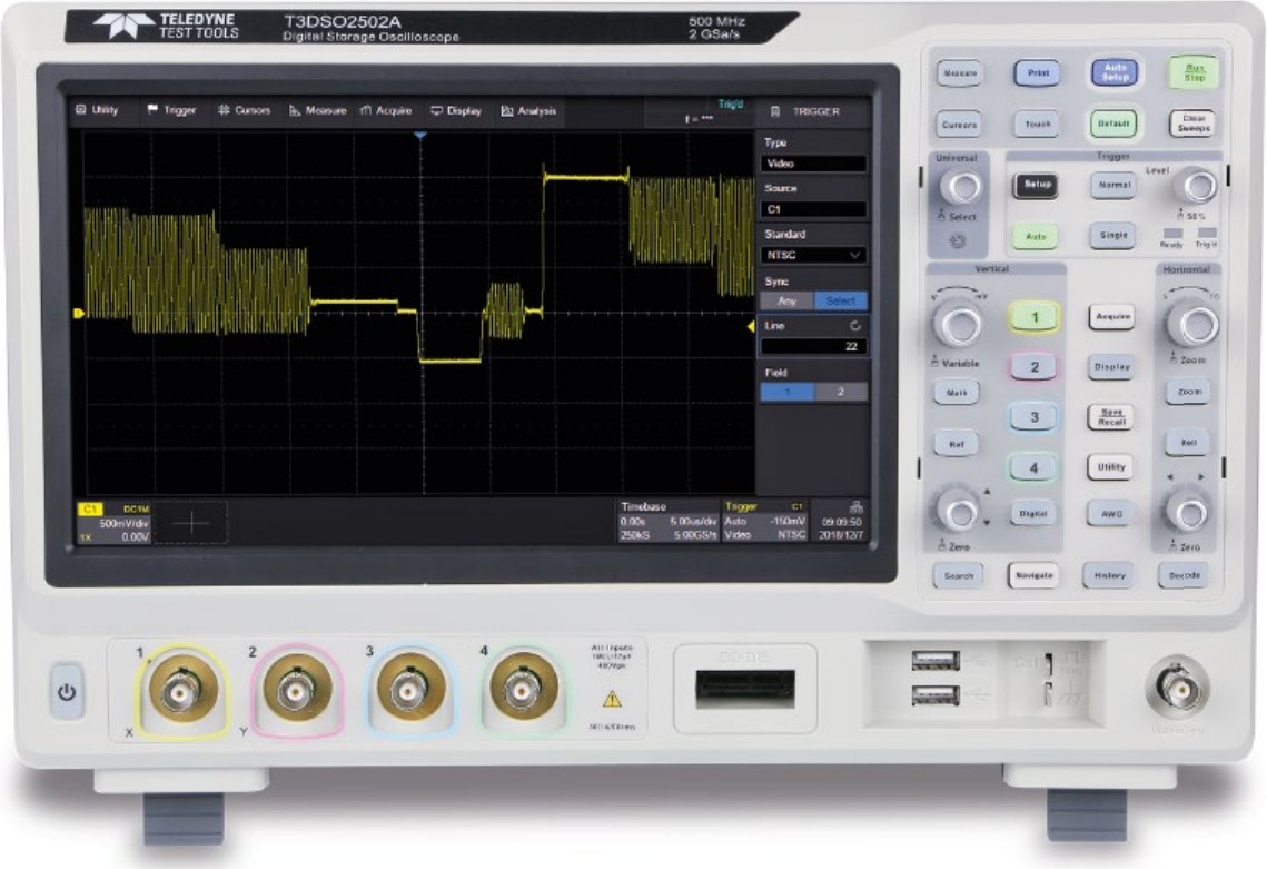 Teledyne T3DSO2000A 디지털 오실로스코프