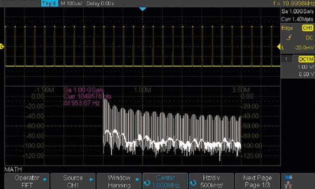 T3DSO1000 FFT 분석