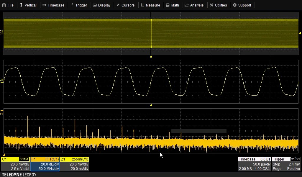 WaveSurfer 3000z FFT 분석