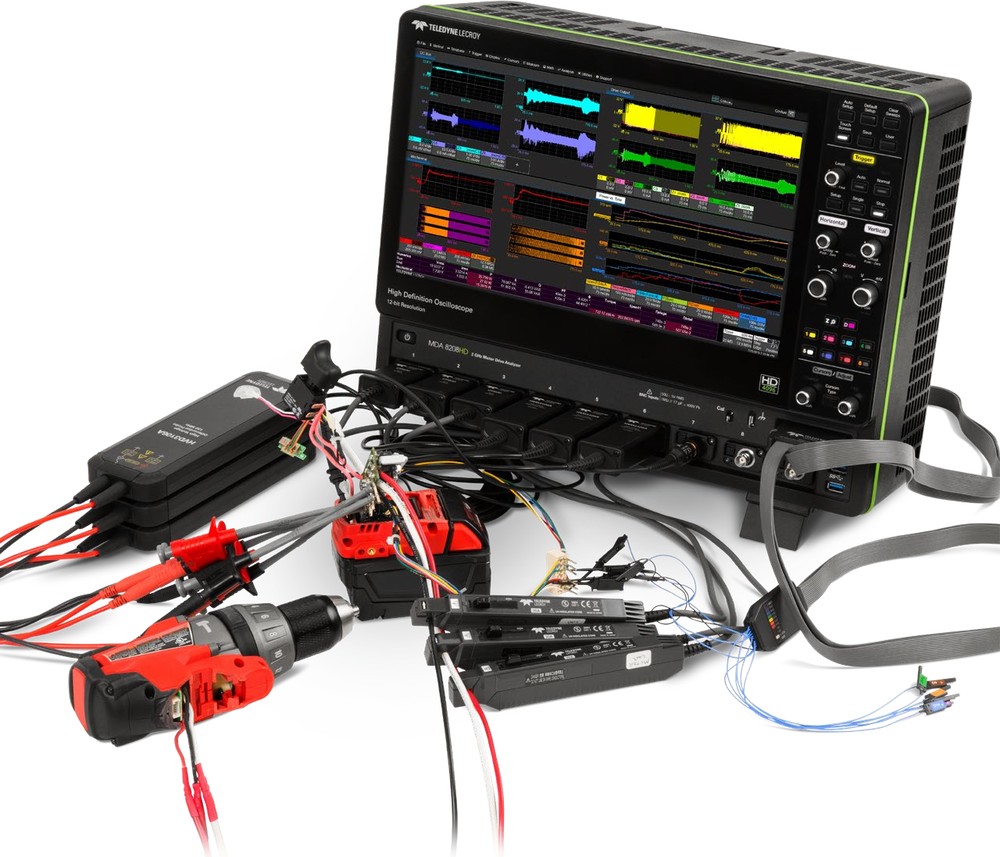 Teledyne LeCroy MDA 8000HD 모터 드라이브 분석기 측정 구성