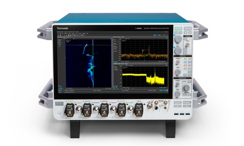 텍트로닉스 DPO714AX SignalVu 펄스 분석 화면