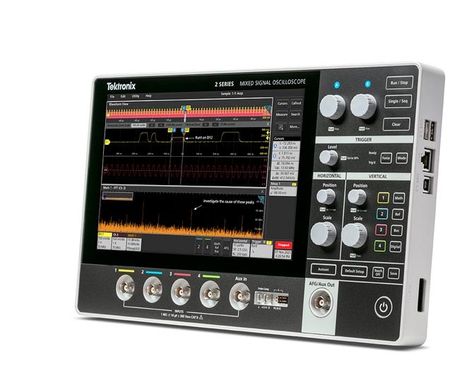 텍트로닉스 MSO24 70MHz 2 Series MSO 휴대용 오실로스코프