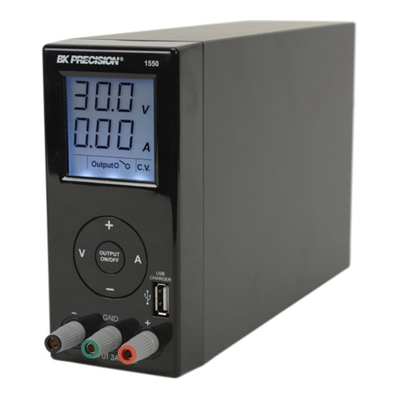 BK Precision 1550-220V USB 충전 포트 스위칭 DC 전원공급기