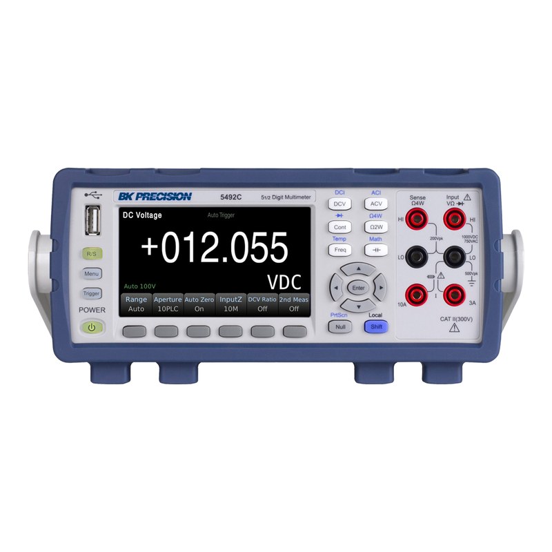 BK Precision 5492C 5½자리 벤치형 디지털 멀티미터 정면