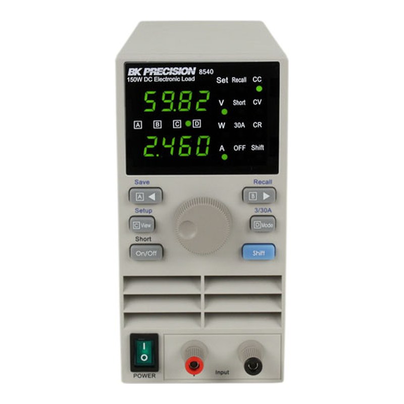 BK Precision 8540 150W 소형 DC 전자로드 정면