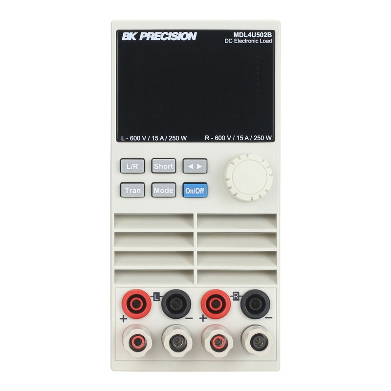 BK Precision MDL4U502B 2채널 DC 전자로드 모듈 정면