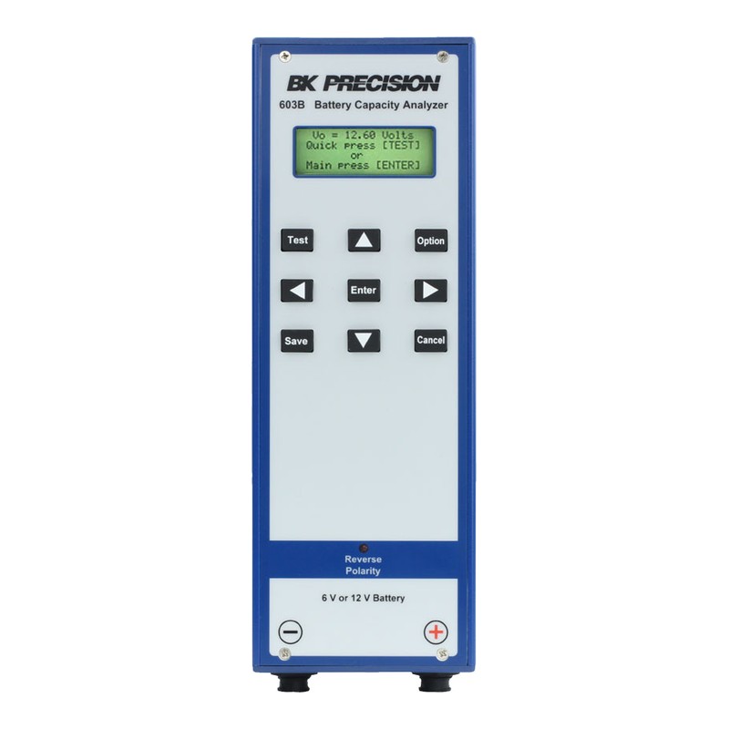 BK Precision 603B 배터리 용량 분석기 (기록 저장형) 정면