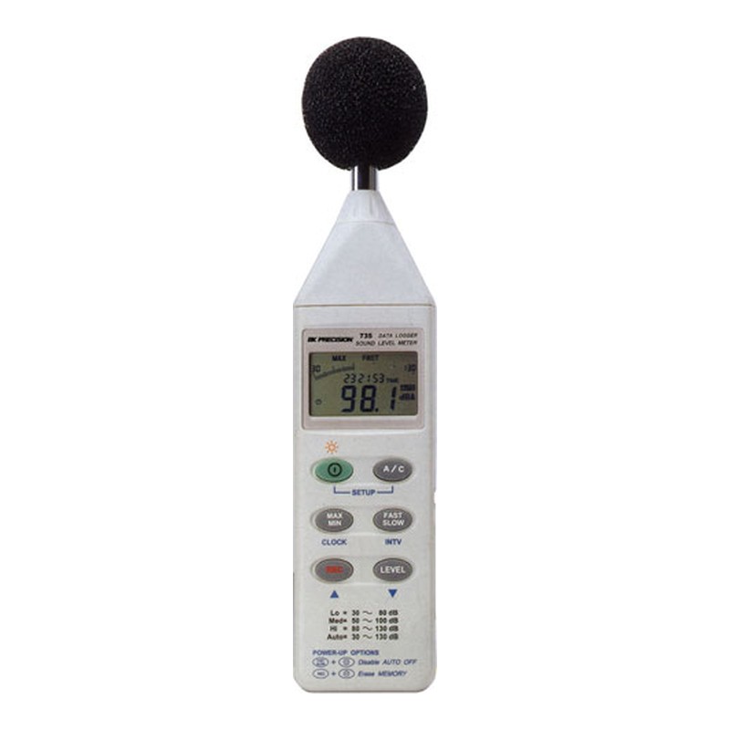 BK Precision 735 데이터 로깅 소음계 정면