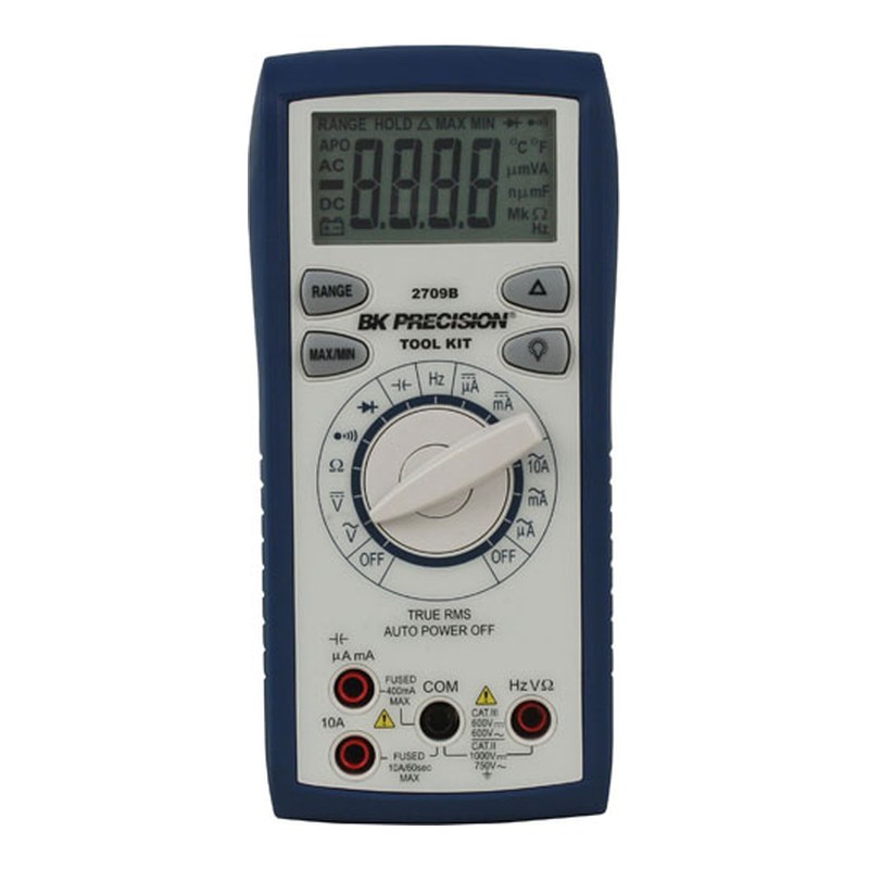 BK Precision 2709B 자동 레인지 True RMS 디지털 멀티미터 정면