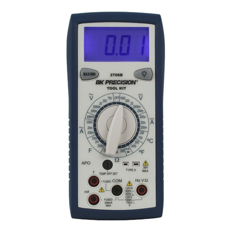 BK Precision 2706B 온도 측정 디지털 멀티미터 정면