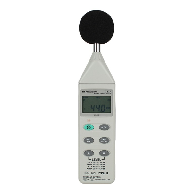 BK Precision 732A 디지털 소음계 정면