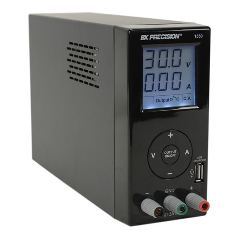 BK Precision 1550-220V USB 충전 포트 스위칭 DC 전원공급기