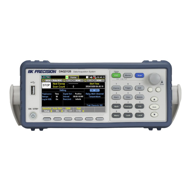 BK Precision DAQ3120-GPIB 벤치탑 데이터 수집 시스템 (GPIB) 정면