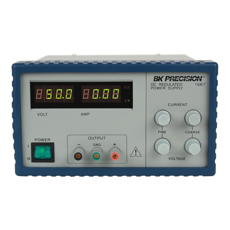 BK Precision 1667 스위칭 DC 전원공급기 정면