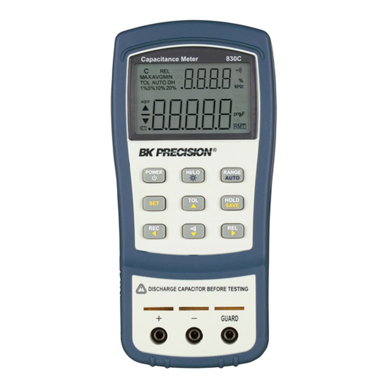 BK Precision 830C-220V 핸드헬드 커패시턴스 미터 정면