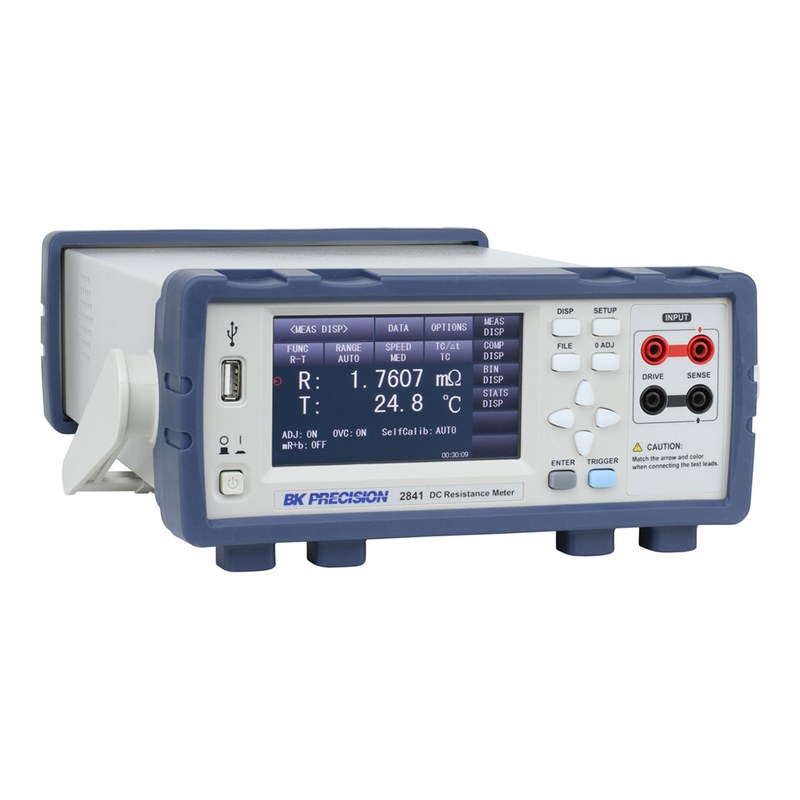 BK Precision 2841 온도 보정 DC 저항 측정기(밀리옴미터)