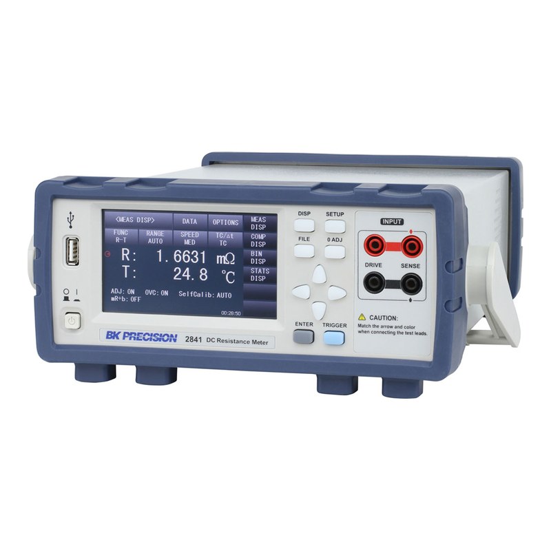 BK Precision 2841 온도 보정 DC 저항 측정기(밀리옴미터)
