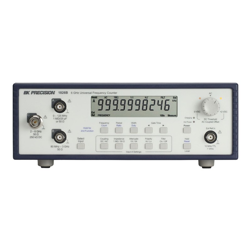 BK Precision 1826B 6 GHz 유니버설 주파수 카운터 정면