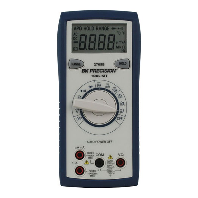 BK Precision 2705B 자동 레인지 디지털 멀티미터 정면