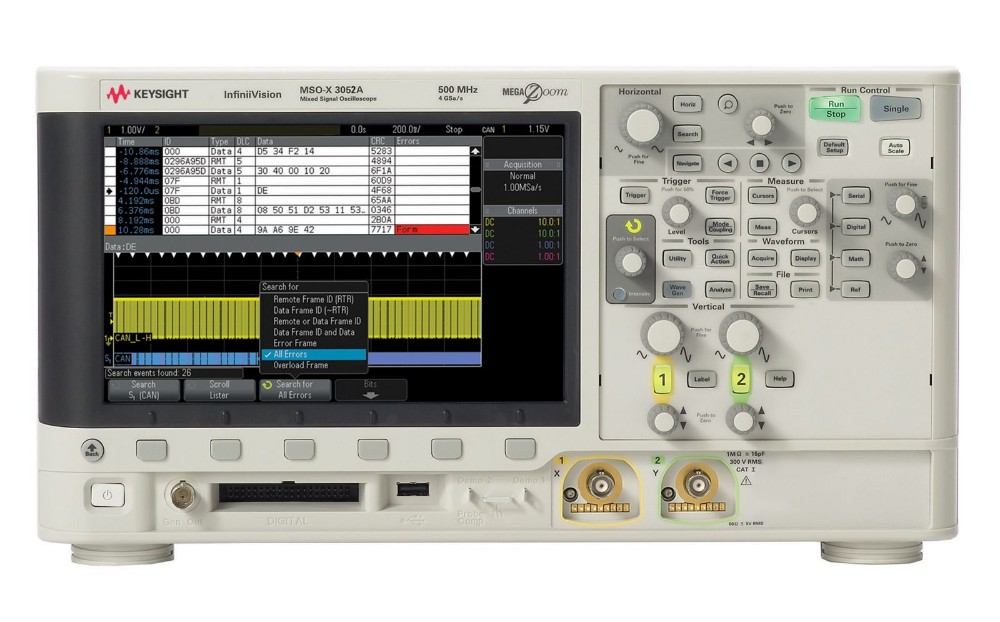 키사이트 MSOX3052A 500MHz InfiniiVision 3000 X 혼합 신호 오실로스코프