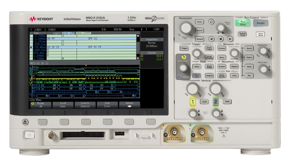 키사이트 MSOX3102A 1GHz InfiniiVision 3000 X 혼합 신호 오실로스코프